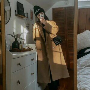 Babaton The Slouch Coat Color Cocoa Sand